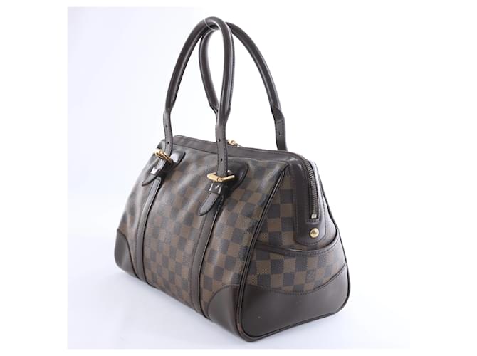 Borsa a tracolla Louis Vuitton Berkeley Damier Ebene Marrone N52000 Rosso - vista 4