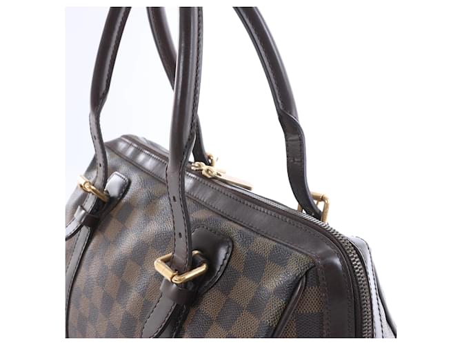 Borsa a tracolla Louis Vuitton Berkeley Damier Ebene Marrone N52000 Rosso - vista 5