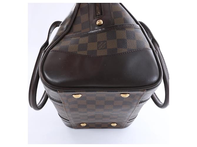Borsa a tracolla Louis Vuitton Berkeley Damier Ebene Marrone N52000 Rosso - vista 8