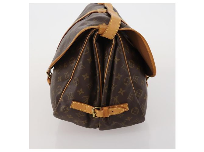 Louis Vuitton Saumur Monogram 35 Marrone - vista 3