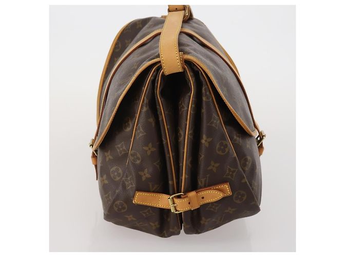 Louis Vuitton Saumur Monogram 35 Marrone - vista 4