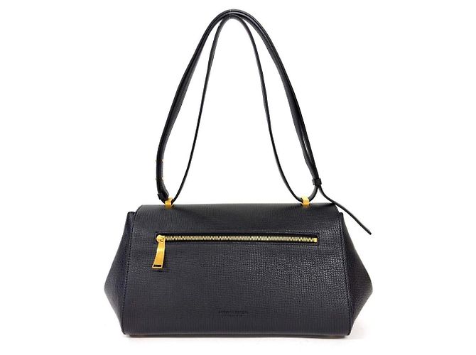 Borsa a tracolla Bottega Veneta Angle Palmerato Nero - vista 3