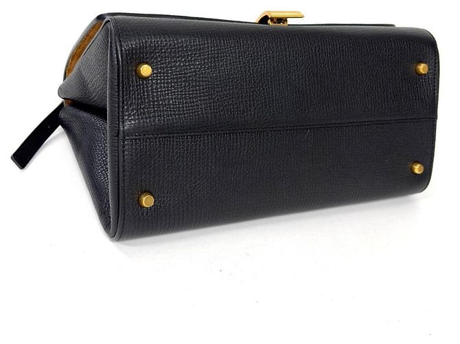 Borsa a tracolla Bottega Veneta Angle Palmerato Nero - vista 4