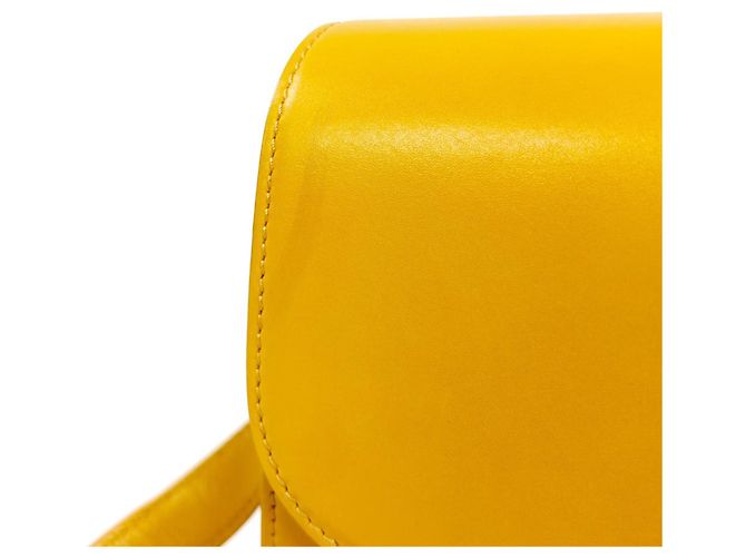 Céline Borsa a tracolla Celine Triomphe in pelle di vitello gialla Giallo - vista 6