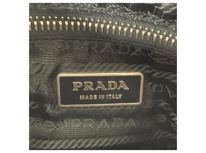 Borsa a tracolla Prada Triangle Logo Nero - vista 8