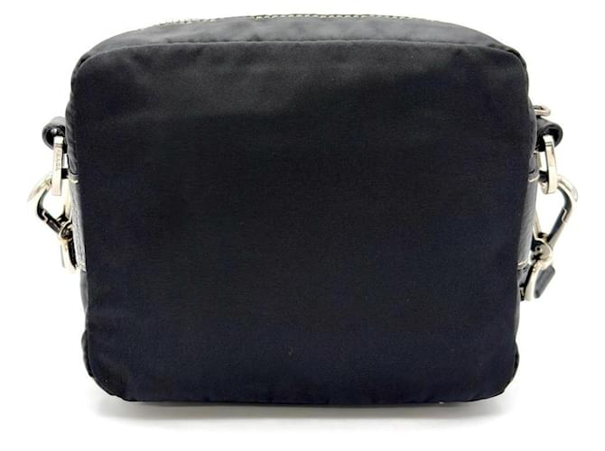 Prada Mini borsa a tracolla logo PRADA Nero - vista 3