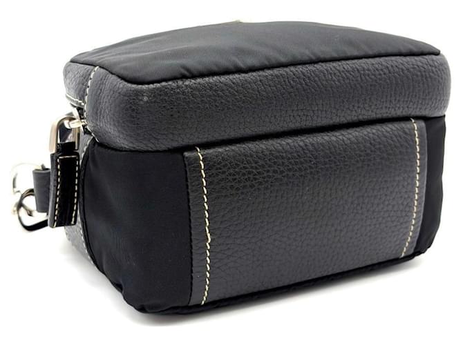 Prada Mini borsa a tracolla logo PRADA Nero - vista 4