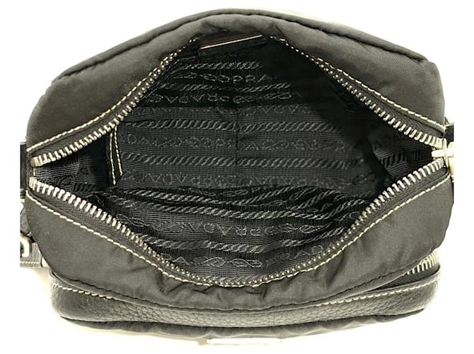 Prada Mini borsa a tracolla logo PRADA Nero - vista 5
