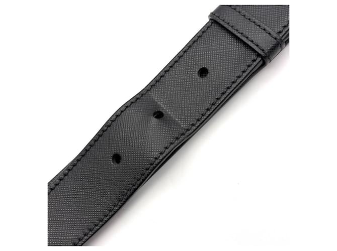 Borsa a tracolla e spalla Prada Saffiano Nero - vista 12