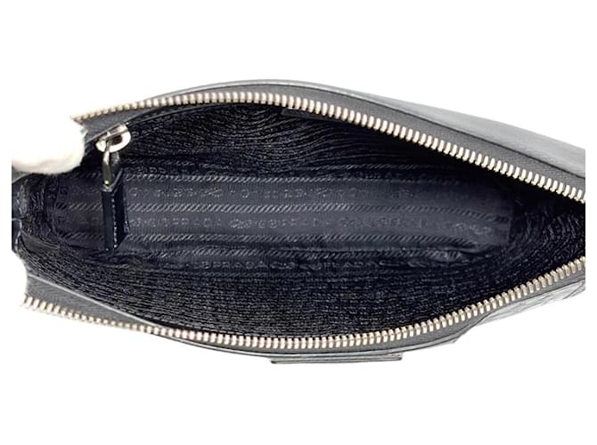 Borsa a tracolla e spalla Prada Saffiano Nero - vista 5