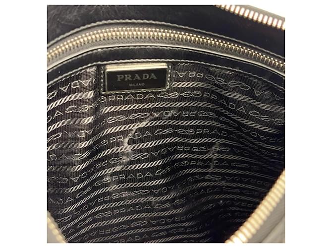 Borsa a tracolla e spalla Prada Saffiano Nero - vista 6