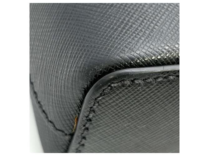 Borsa a tracolla e spalla Prada Saffiano Nero - vista 8