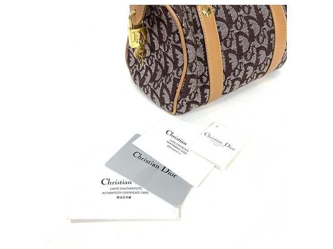 Mini borsa Christian Dior Trotter Marrone - vista 12