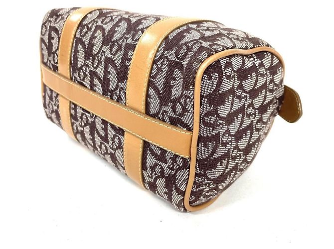 Mini borsa Christian Dior Trotter Marrone - vista 3