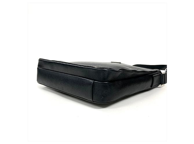 Borsa a tracolla in pelle Prada PRADA Logo Nero - vista 3