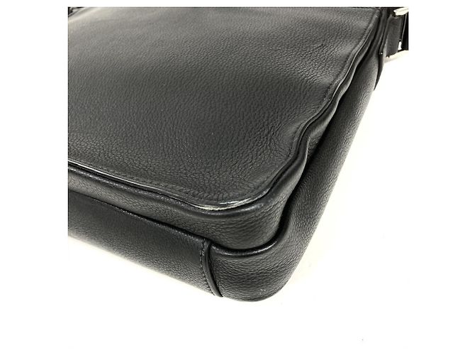 Borsa a tracolla in pelle Prada PRADA Logo Nero - vista 4