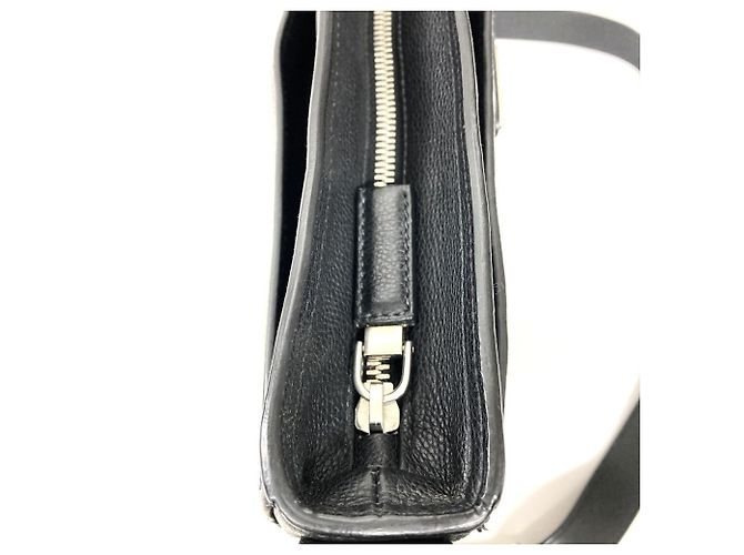 Borsa a tracolla in pelle Prada PRADA Logo Nero - vista 8