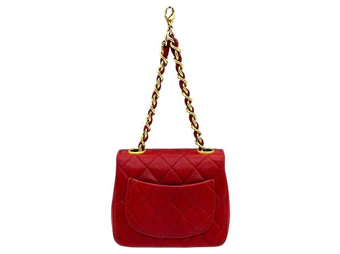 Pochette borsa Chanel Mini Matelassé Rosso - vista 2
