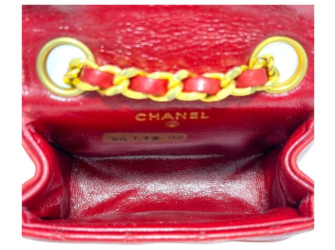 Pochette borsa Chanel Mini Matelassé Rosso - vista 5