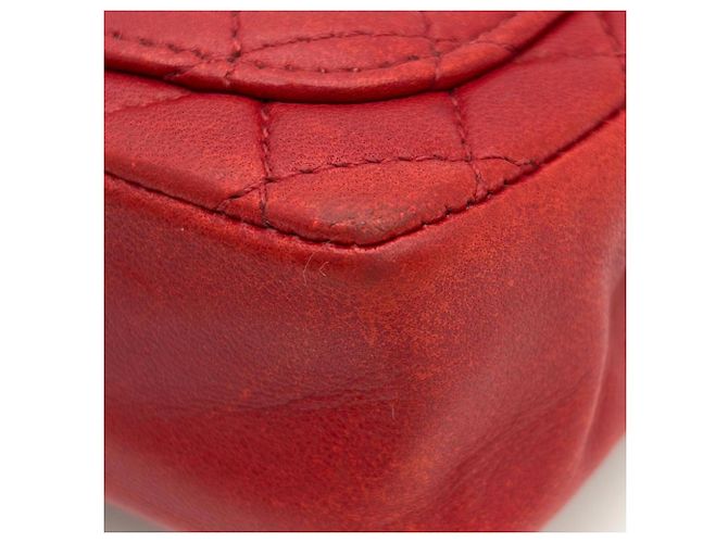 Pochette borsa Chanel Mini Matelassé Rosso - vista 6