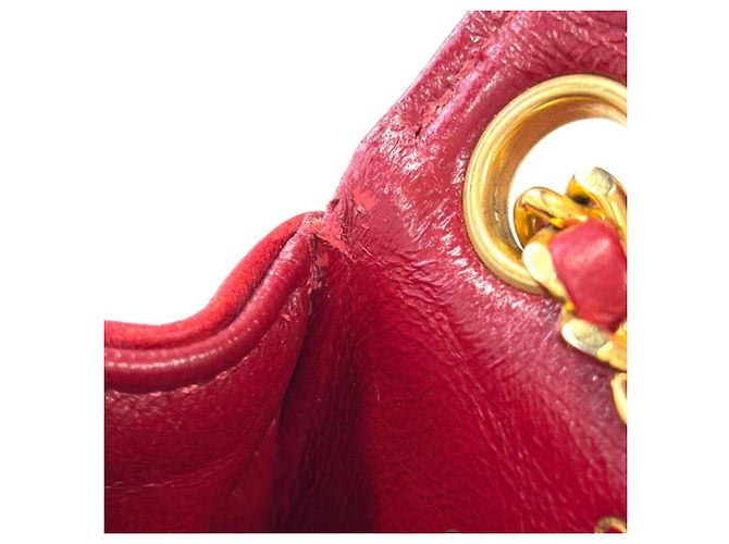 Pochette borsa Chanel Mini Matelassé Rosso - vista 9