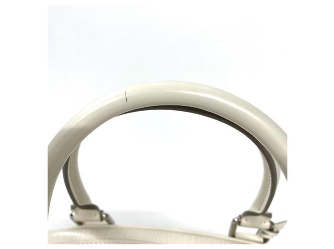 Borsa Louis Vuitton Bowling Montaigne PM Beige Bianco sporco - vista 5