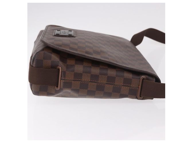 Louis Vuitton Brooklyn Damier Ebene MM Marrone - vista 3