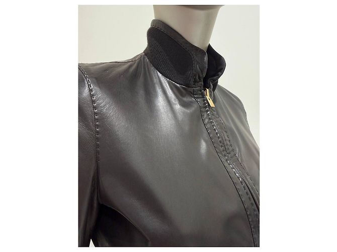 Loro Piana Wendeljacke Braun/Schwarz - IT 40 gebraucht - Ansicht 4