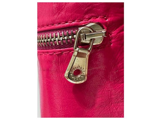 Dolce & Gabbana Fuchsia Cropped Leder-Bomber Sz.40 gebraucht - Ansicht 8