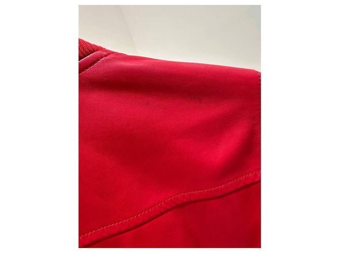 Dolce & Gabbana Bomberjacke aus rotem Lammleder, IT 40 gebraucht - Ansicht 6
