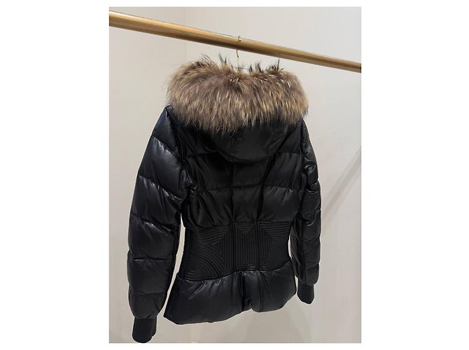 Alexander McQueen Schwarze Leder-Steppjacke Sz.40 Gebraucht - Ansicht 2