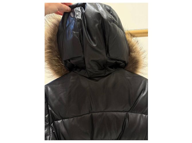 Alexander McQueen Schwarze Leder-Steppjacke Sz.40 Gebraucht - Ansicht 5