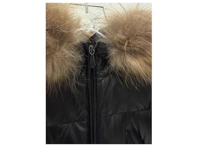 Alexander McQueen Schwarze Leder-Steppjacke Sz.40 Gebraucht - Ansicht 8