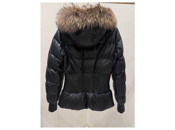 Alexander McQueen Schwarze Leder-Steppjacke Sz.40 Gebraucht - Ansicht 9