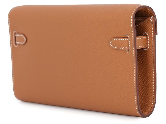 Hermès Hermes Kelly Wallet Long To Go D'oro - vista 2