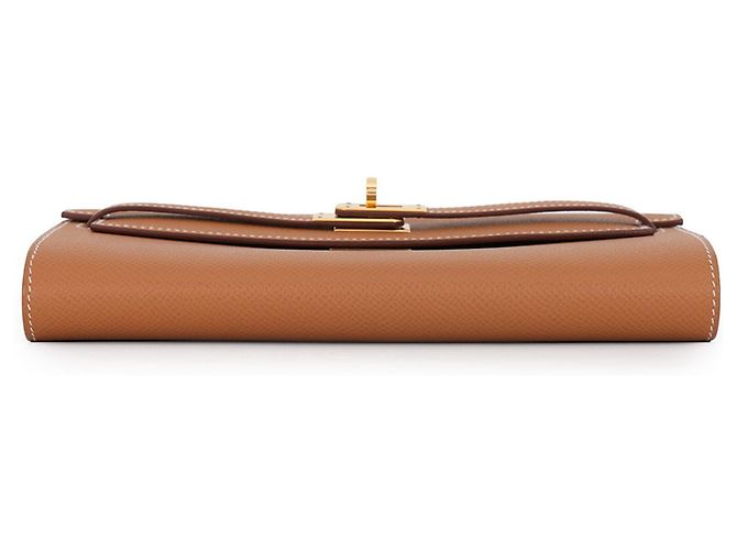 Hermès Hermes Kelly Wallet Long To Go D'oro - vista 3