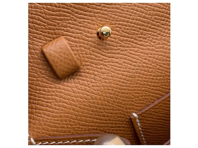 Hermès Hermes Kelly Wallet Long To Go D'oro - vista 6