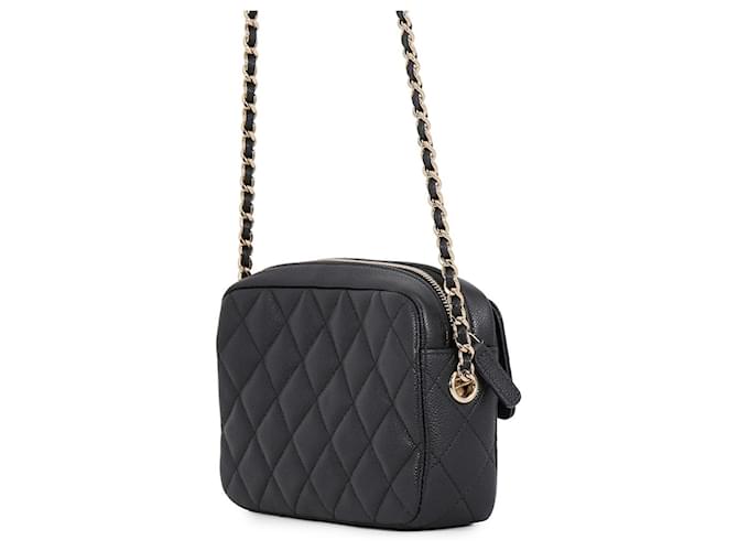 Borsa a tracolla con catena Chanel Matelassé Nero - vista 2