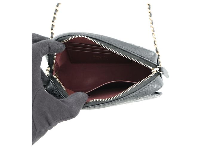Borsa a tracolla con catena Chanel Matelassé Nero - vista 5