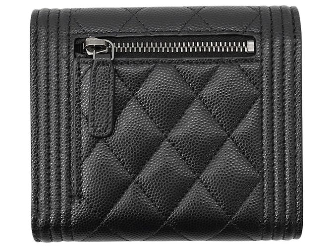 Cartera Chanel Matelasse Tri-Fold Negro - vista 3