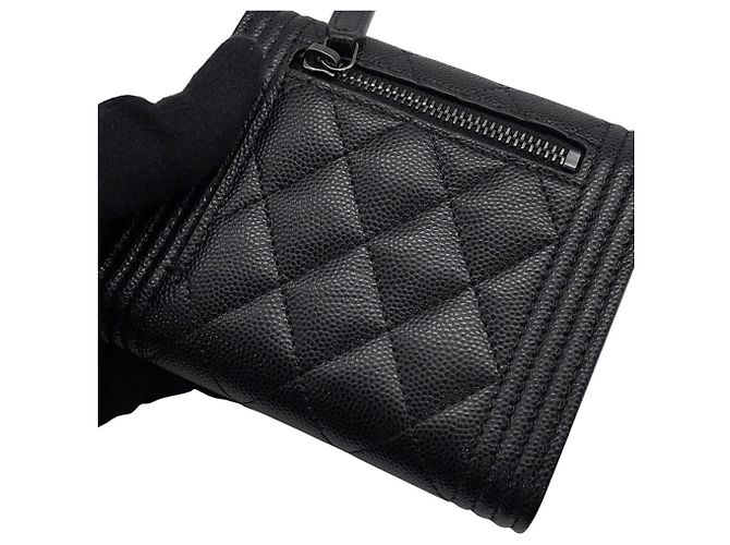 Cartera Chanel Matelasse Tri-Fold Negro - vista 8