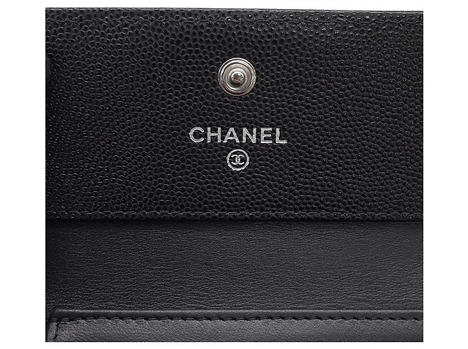 Cartera Chanel Matelasse Tri-Fold Negro - vista 9