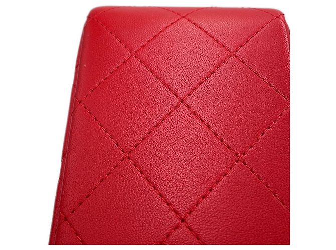 Borsa a tracolla Chanel Mini Matelassé con catena Rosso - vista 6