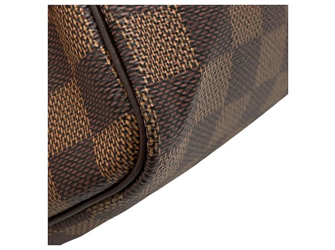 Borsa Louis Vuitton Damier Ebene Speedy 35 Rosso - vista 12