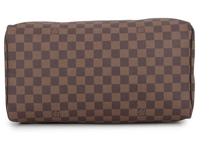 Borsa Louis Vuitton Damier Ebene Speedy 35 Rosso - vista 3