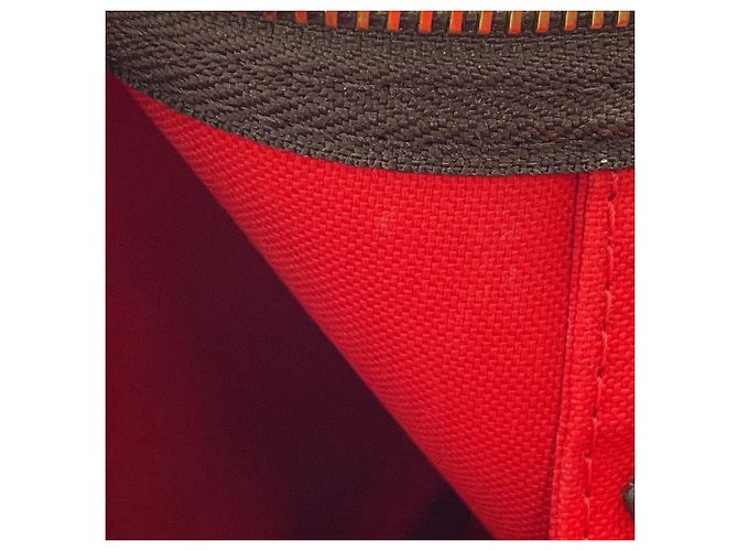 Borsa Louis Vuitton Damier Ebene Speedy 35 Rosso - vista 6