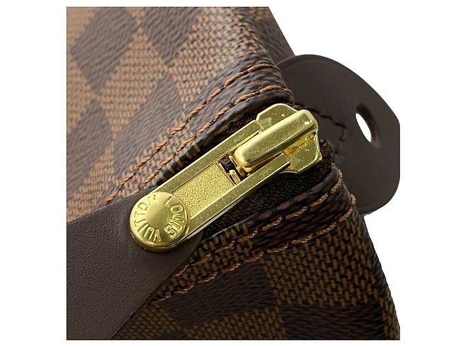 Borsa Louis Vuitton Damier Ebene Speedy 35 Rosso - vista 8