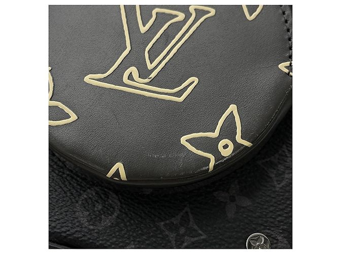 Bolso de hombro Louis Vuitton Monogram Eclipse Volga Onstrap Negro Monograma - vista 7