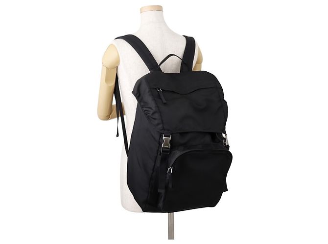 Borsa Prada Nylon V135 in Black Nero - vista 4
