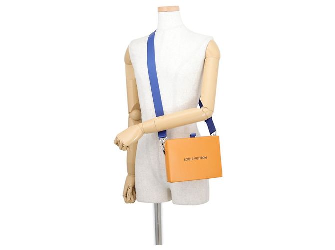 Borsa a pochette Louis Vuitton in pelle Saffron D'oro - vista 5